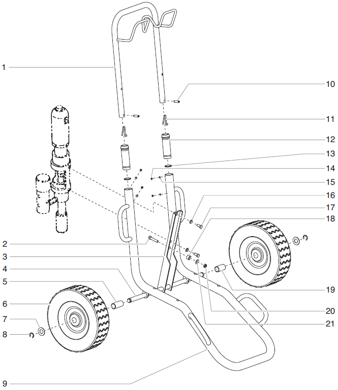 PowrTwin 12000GH Cart Assembly